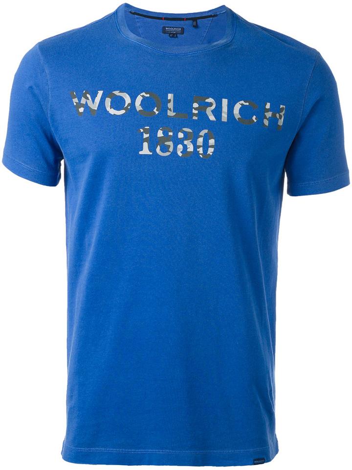 Woolrich - Logo Embroidered T-shirt - Men - Cotton - S, Green, Cotton