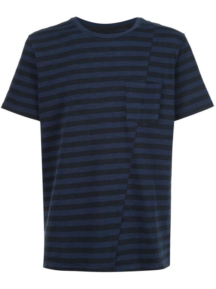 Rag & Bone Striped T-shirt, Men's, Size: Xl, Black, Cotton