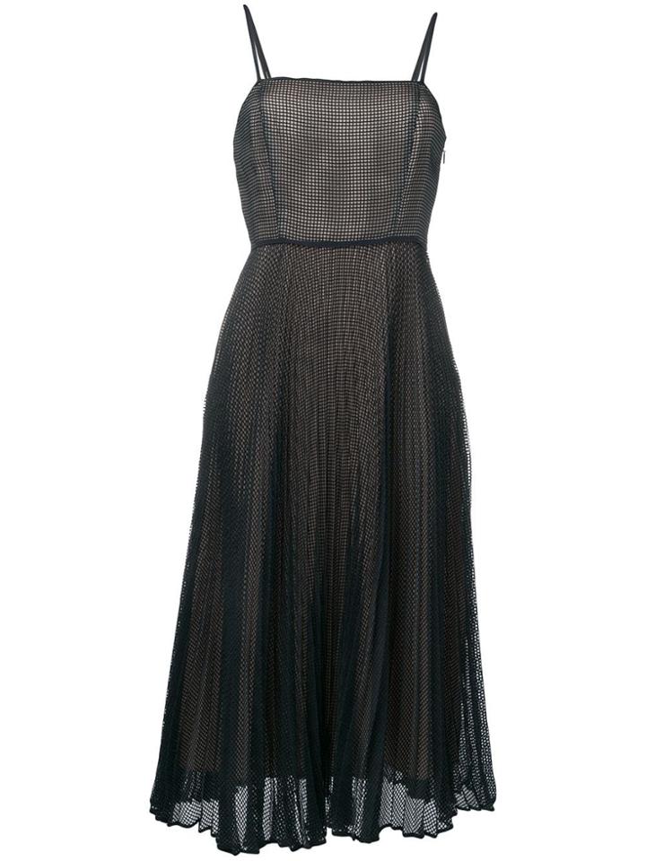 Fendi Pleated Mesh Dress - Blue