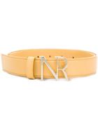 Nina Ricci Branded Buckle Belt - Yellow & Orange