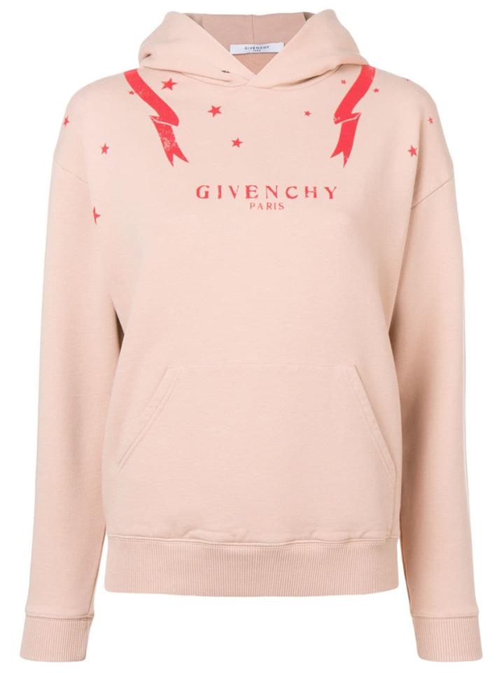 Givenchy Hooded Logo-print Sweatshirt - Neutrals