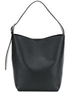 Theory Logo Embossed Tote - Black