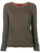 Roberto Collina Contrast Lining Knitted Top - Green