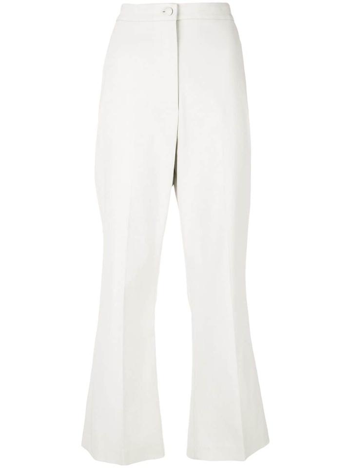 Partow High-rise Flared Trousers - Neutrals