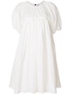 Vivetta Elasticated Neckline Embroidered Dress - White