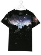 Balmain Kids Teen Space Print T-shirt - Black