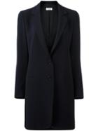 Alberto Biani Lapelled Coat, Women's, Size: 38, Blue, Acetate/viscose/triacetate/polyester