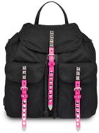 Prada Stud Embellished Backpack - Black