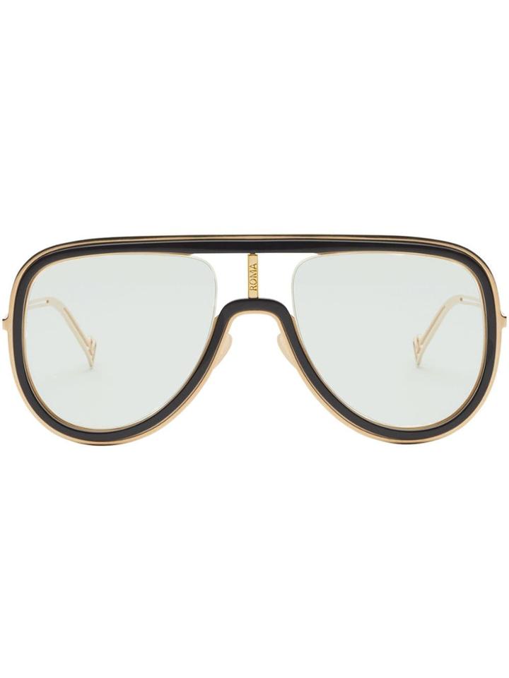 Fendi Eyewear Futuristic Fendi Sunglasses - Gold