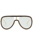 Fendi Eyewear Futuristic Fendi Sunglasses - Gold
