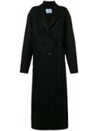 Prada Oversize Belted Coat - Black
