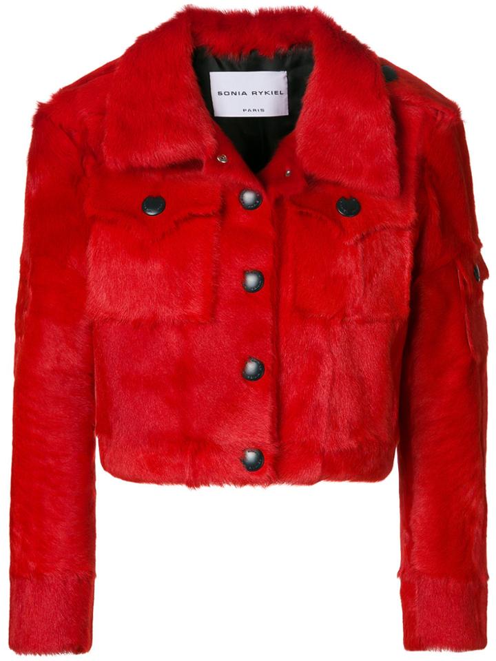 Sonia Rykiel Short Designer Jacket - Red