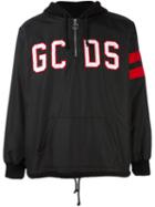 Gcds Embroidered Logo Hoodie, Men's, Size: Large, Black, Polyamide/cotton