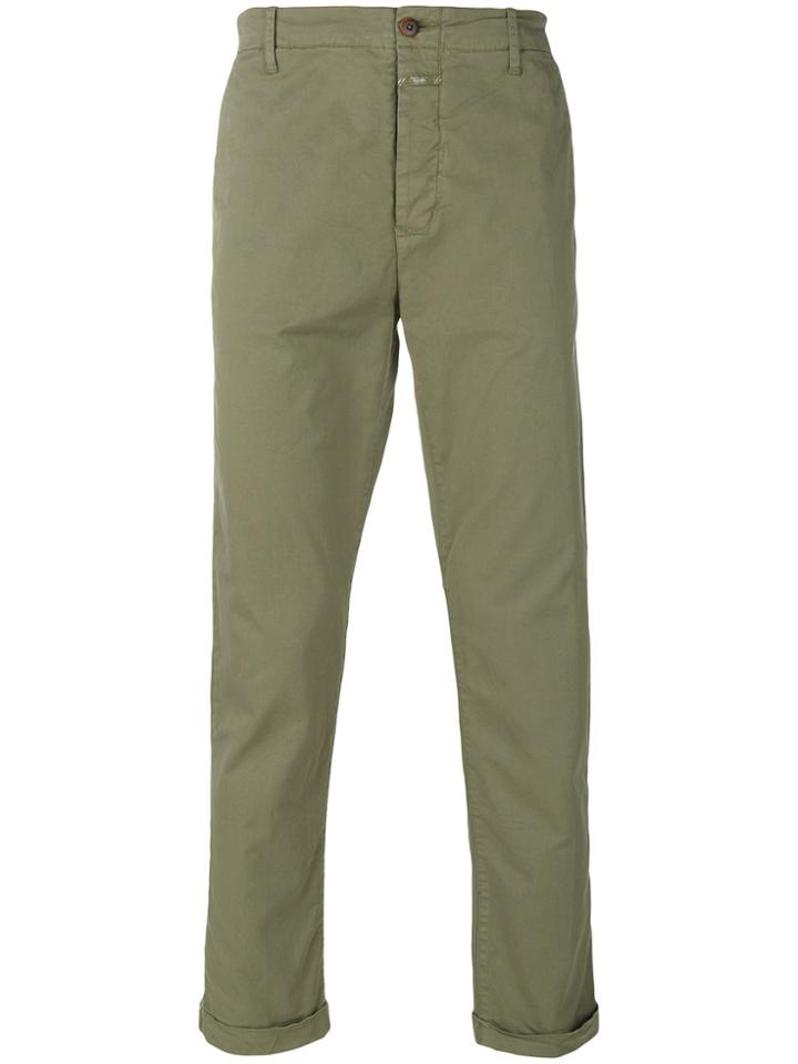 Closed Stretch Chinos - Grey