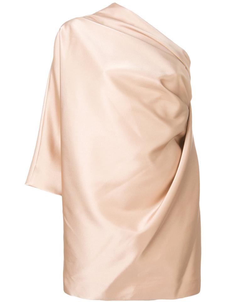 Marc Jacobs Asymmetric Bow Detail Dress - Pink & Purple