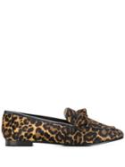 Alexandre Birman Leopard Print Loafers - Brown