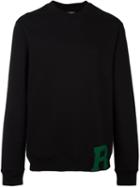 Raf Simons 'r' Patch Sweatshirt, Men's, Size: Xl, Black, Polyamide/cotton