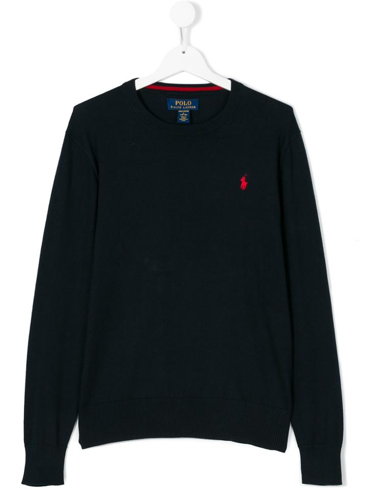 Ralph Lauren Kids Logo Sweater - Blue