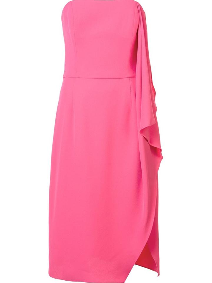 Halston Heritage Strapless Draped Dress, Women's, Size: 4, Pink/purple, Polyester