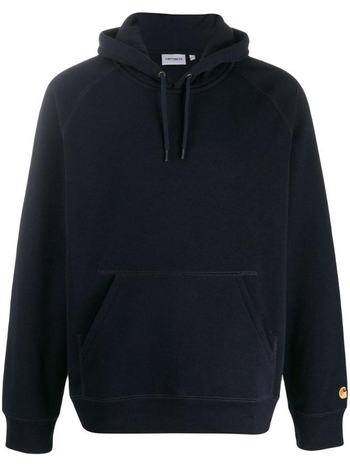 Carhartt Wip Kangaroo Pocket Drawstring Hoodie - Blue