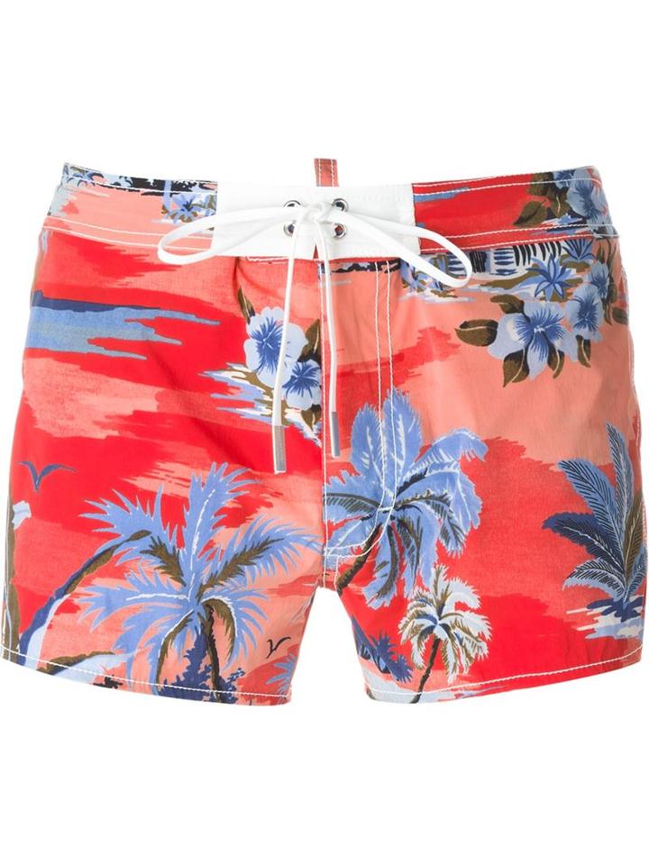 Dsquared2 Tropical Print Swim Shorts