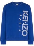 Kenzo Sport Logo Cotton Sweatshirt - Blue