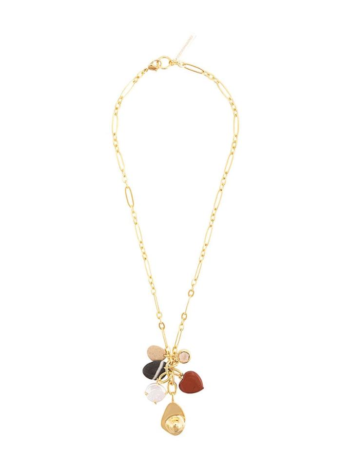 Lizzie Fortunato Jewels Beaded Pendant Necklace - Gold