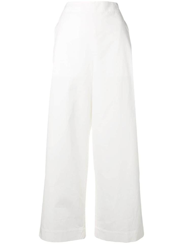 Theory Cropped Straight-leg Trousers - Sea Salt