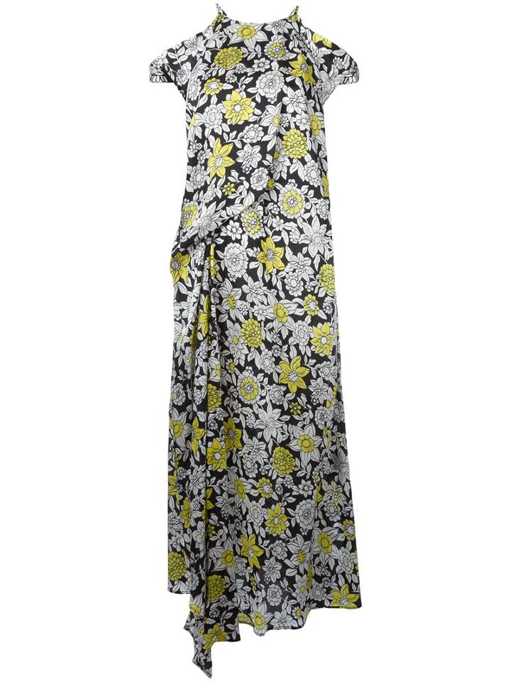 Christian Wijnants - Floral-print Dress - Women - Cupro/viscose - 36, Black, Cupro/viscose