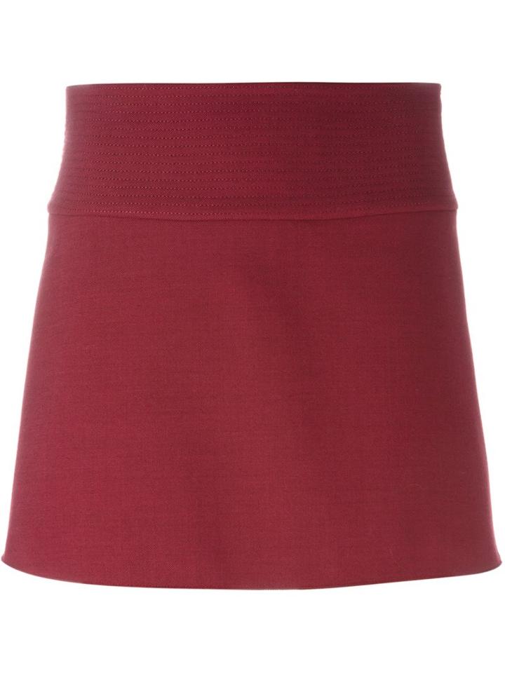 Red Valentino A-line Short Skirt, Women's, Size: 42, Pink/purple, Cotton/polyester/wool