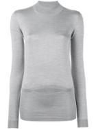 Stella Mccartney Crew Neck Sweater, Women's, Size: 42, Grey, Silk