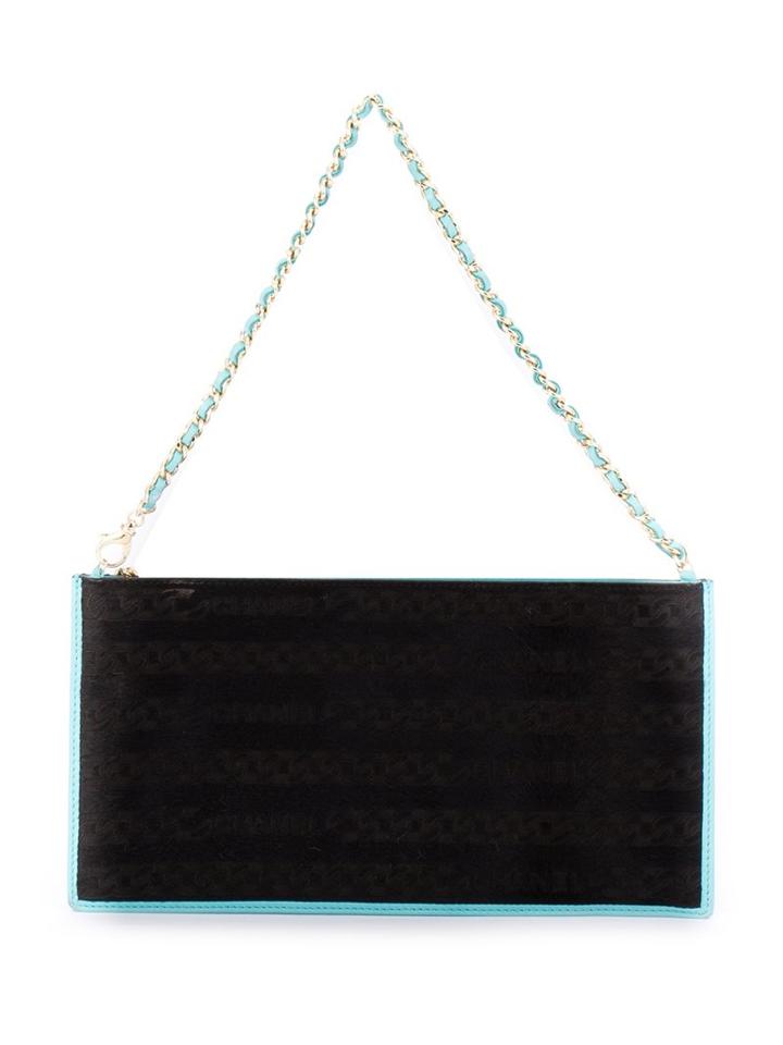 Chanel Vintage Contrast Trim Shoulder Bag, Women's, Black