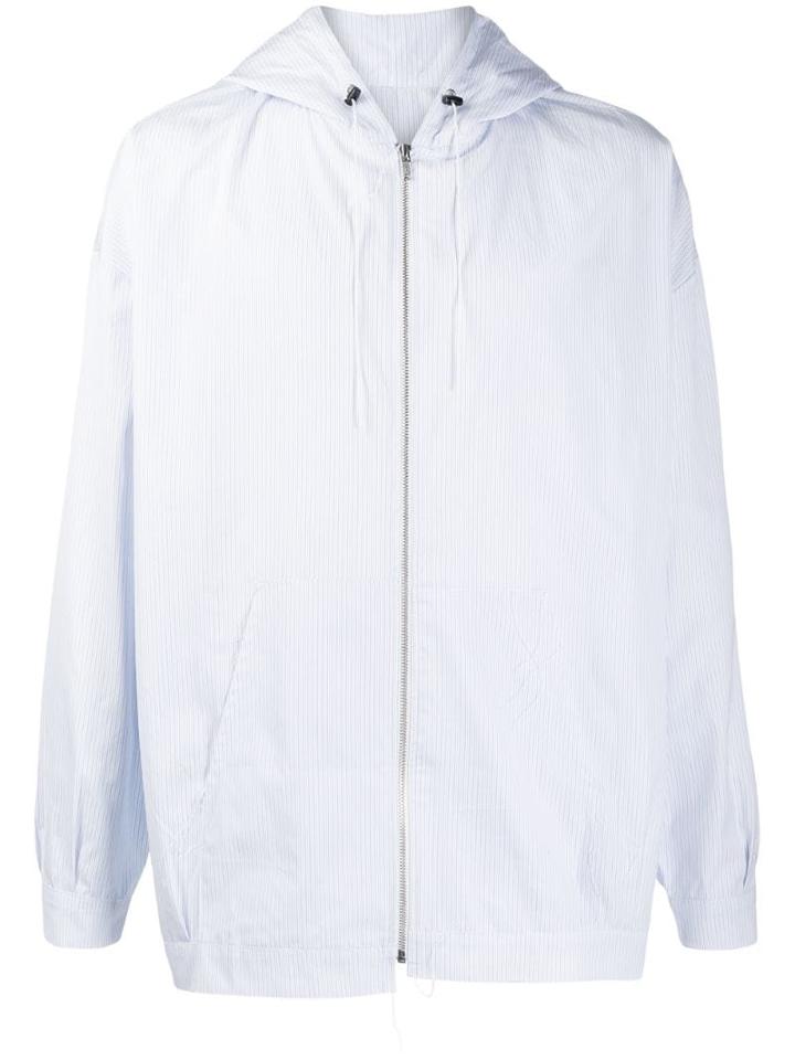 Camiel Fortgens Striped Hooded Jacket - Blue