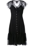 Needle & Thread Sheer Draped Shortsleeves Dress