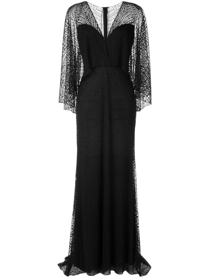 Tadashi Shoji Gothic Evening Dress - Black