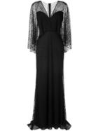 Tadashi Shoji Gothic Evening Dress - Black