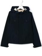 Burberry Kids Hooded Jacket, Boy's, Size: 14 Yrs, Blue
