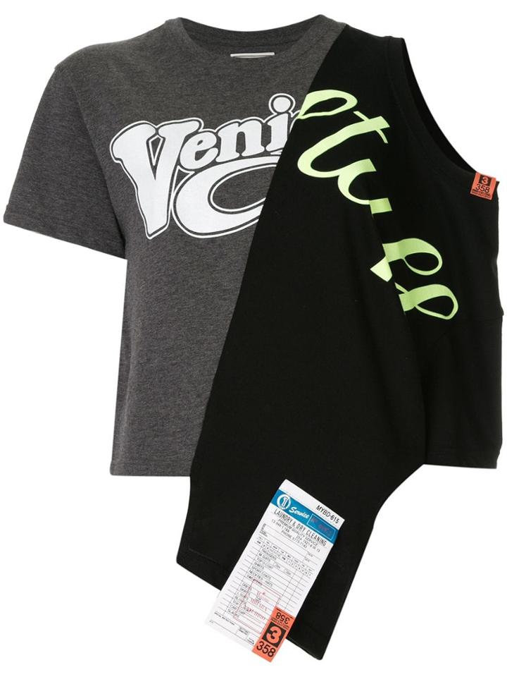 Maison Mihara Yasuhiro Mesh T-shirt - Black