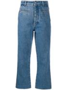 Loewe Cropped Straight Jeans - Blue
