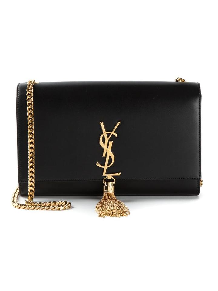 Saint Laurent 'monogram' Shoulder Bag, Women's, Black, Leather/metal (other)