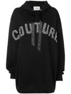 Forte Dei Marmi Couture Oversized Logo Hoodie - Black