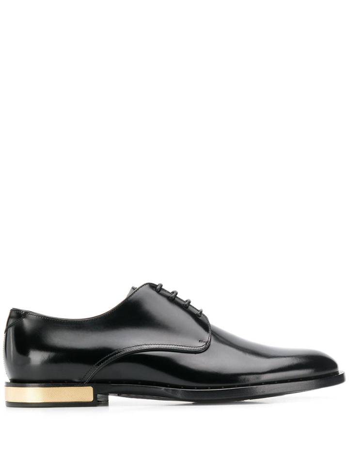 Dolce & Gabbana Metallic Heel Shoes - Black