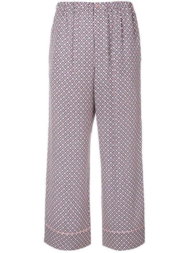 Fendi Floral Flared Trousers - Pink