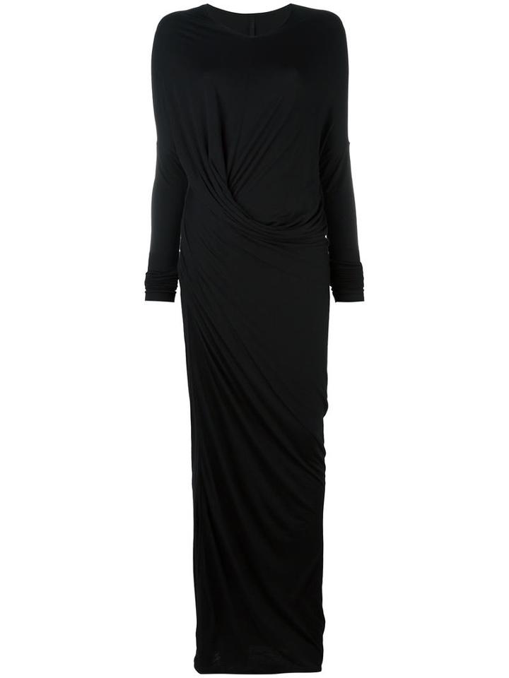 Unravel Draped Long Dress, Women's, Size: Small, Black, Cotton