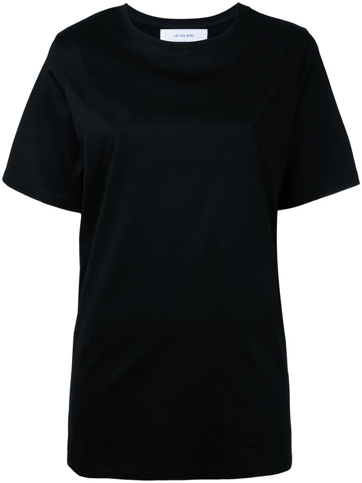 Le Ciel Bleu - Basic Tee - Women - Cotton - 38, Black, Cotton