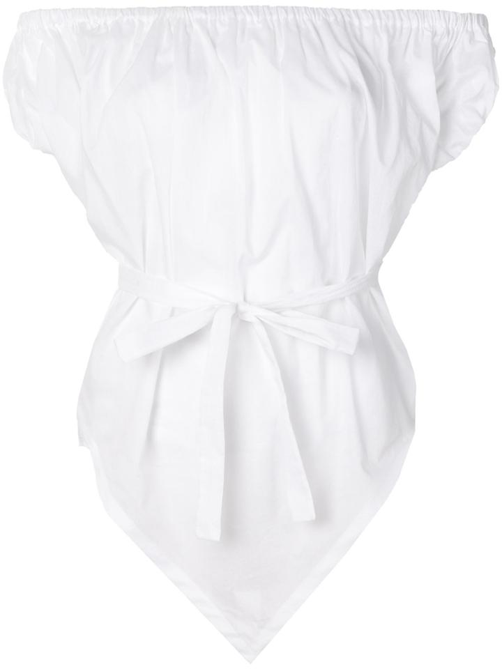 Vivienne Westwood Belted Off Shoulder Top - White