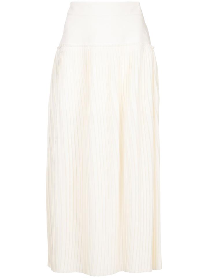 Maticevski Decency Pleated Skirt - White