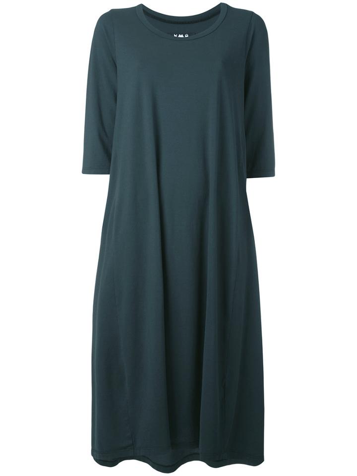 Labo Art Shift Midi Dress, Women's, Size: 2, Green, Cotton/spandex/elastane