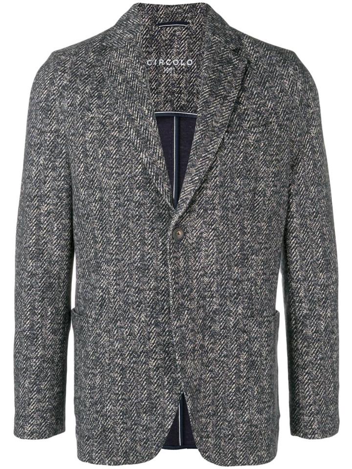 Circolo 1901 Patterned Tailored Blazer - Blue