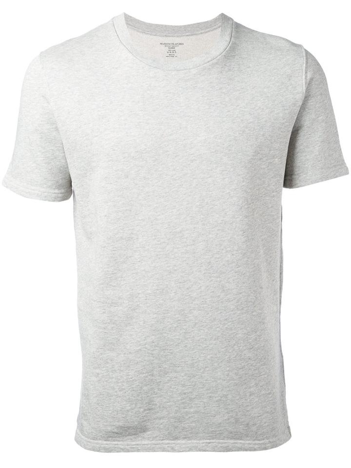 Majestic Filatures - Classic Plain T-shirt - Men - Cotton - S, Grey, Cotton